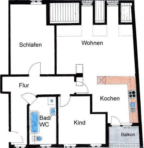 3-Zimmerwohnung  in Ilmenau