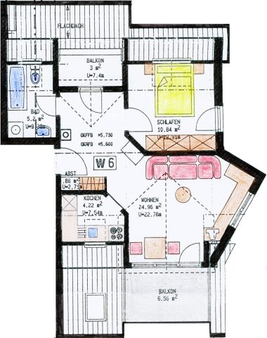 sonnige 2-Zimmerwohnung in bester Wohnalage des Südviertels von  Ilmenau